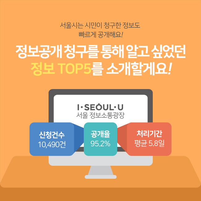 서울시는 시민이 청구한 정보도 빠르게 공개해요!