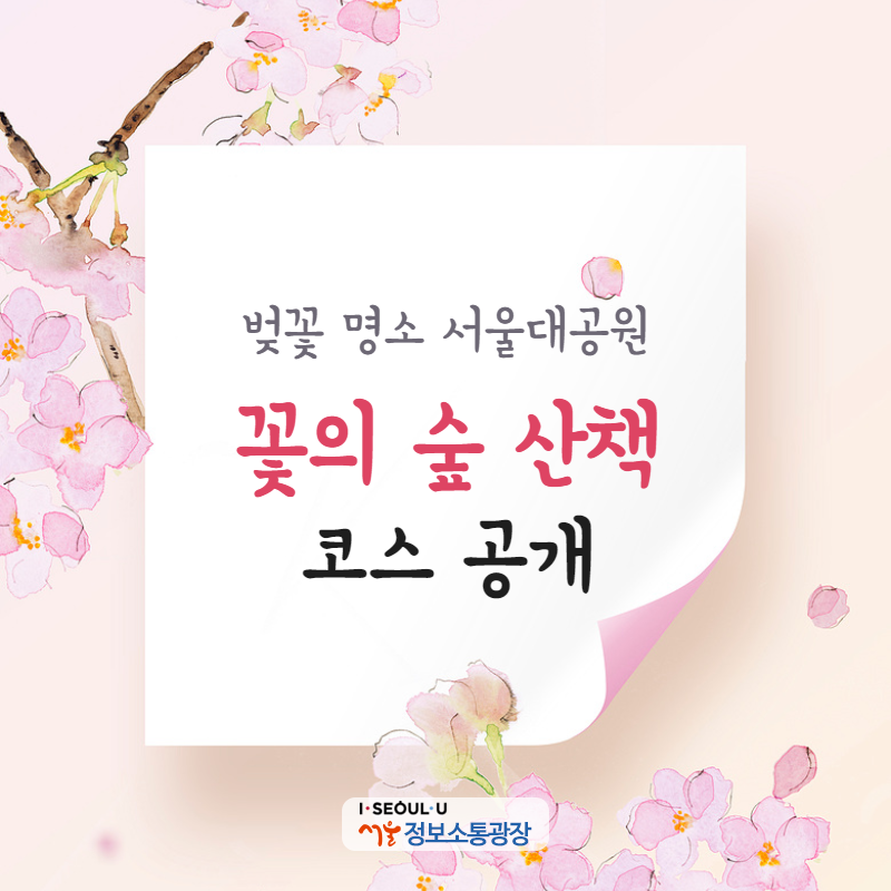 벚꽃 명소 서울대공원, <꽃의 숲 산책> 코스 공개