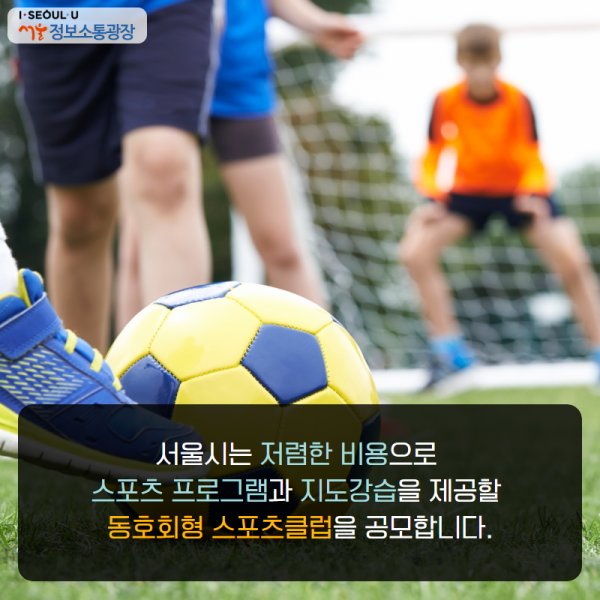 서울시는 저렴한 비용으로 스포츠 프로그램과 지도강습을 제공 할 동호회형 스포츠클럽을 공모합니다.